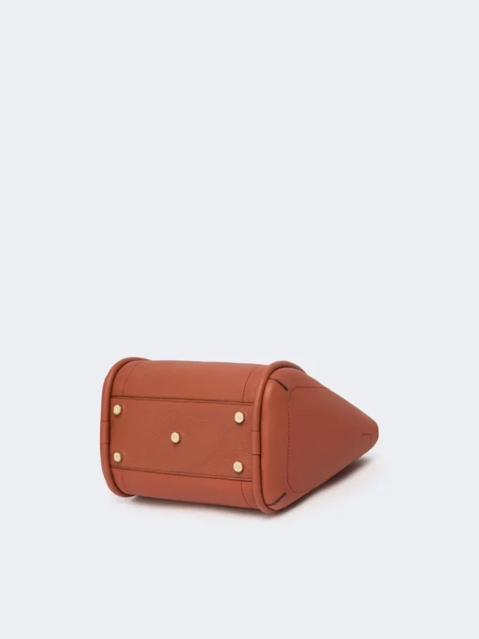 Bolso pequeño de piel estilo marino, color óxido