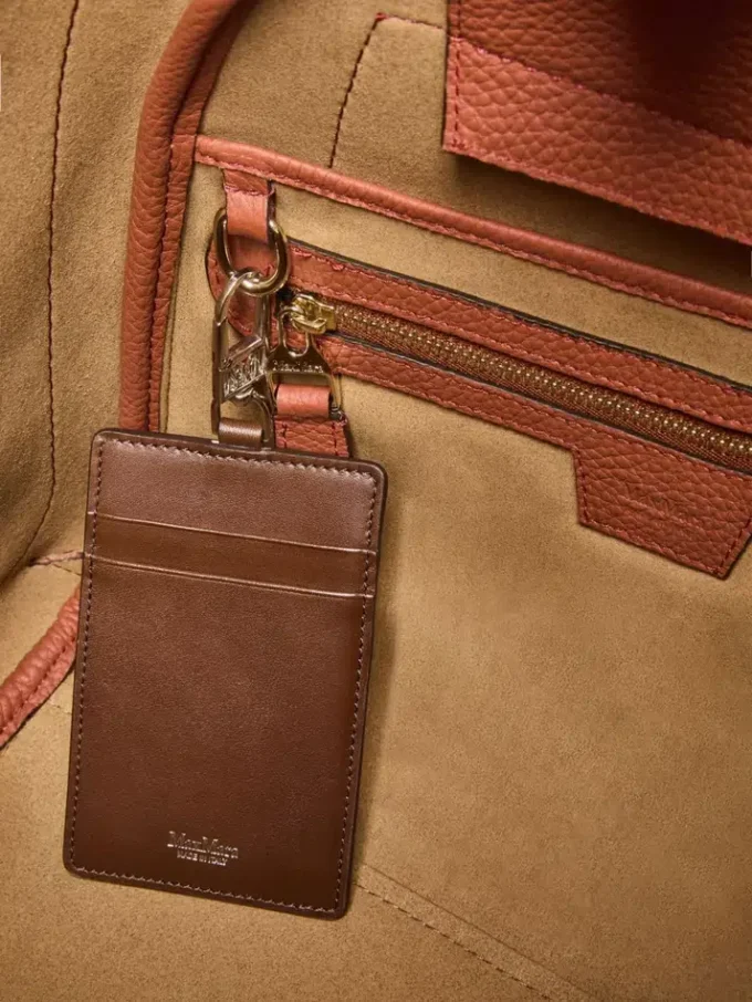 Bolso pequeño de piel estilo marino, color óxido