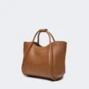 Bolso pequeño de piel estilo marino, marrón bronce