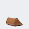 Bolso pequeño de piel estilo marino, marrón bronce