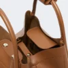 Bolso pequeño de piel estilo marino, marrón bronce
