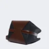 Bolso tipo cubo mediano, color avellana