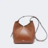 Bolso tipo cubo pequeño, marrón