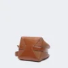 Bolso tipo cubo pequeño, marrón