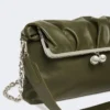 Bolso tipo sobre Pasticcino de napa brillante, verde oscuro Bolso tipo sobre Pasticcino de napa brillante, verde oscuro