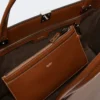 Bolso tote de piel, color tabaco Bolso tote de piel, color tabaco