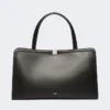 Bolso tote de piel, negro Bolso tote de piel, negro