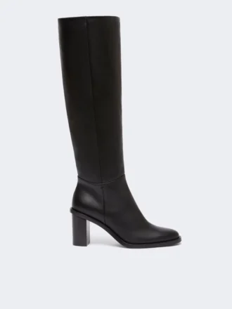 Botas de piel, negras