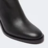 Botas de piel, negras