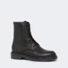 Botas militares de piel, negras Botas militares de piel, negras
