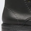 Botas militares de piel, negras Botas militares de piel, negras