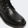 Botas militares de piel, negras Botas militares de piel, negras