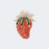 Broche de cristal, rojo Broche de cristal, rojo