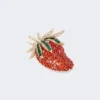 Broche de cristal, rojo Broche de cristal, rojo