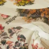 Bufanda oversize de seda y lana estampada, rosa antiguo