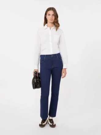 Camisa clásica de algodón, blanco óptico Camisa clásica de algodón, blanco óptico