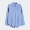 Camisa de algodón Oxford, azul claro Camisa de algodón Oxford, azul claro