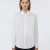 Camisa de algodón Oxford, blanca Camisa de algodón Oxford, blanca