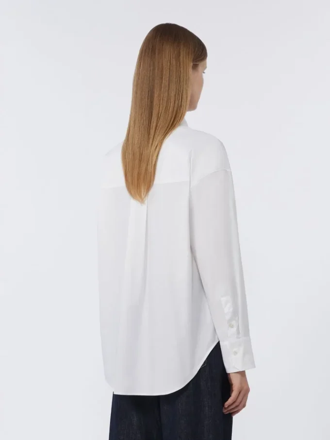 Camisa de algodón Oxford, blanca Camisa de algodón Oxford, blanca