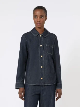 Camisa de denim de algodón, azul ultramar