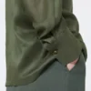 Camisa de lona de ramio, color caqui