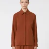 Camisa de lona de seda, terracota Camisa de lona de seda, terracota