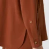 Camisa de lona de seda, terracota Camisa de lona de seda, terracota