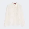 Camisa de organza de seda, blanca Camisa de organza de seda, blanca