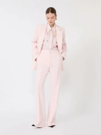 Camisa de organza de seda, rosa