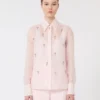 Camisa de organza de seda, rosa Camisa de organza de seda, rosa
