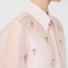 Camisa de organza de seda, rosa Camisa de organza de seda, rosa