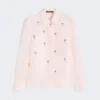 Camisa de organza de seda, rosa Camisa de organza de seda, rosa