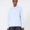 Camisa de popelín a rayas, azul claro Camisa de popelín a rayas, azul claro