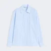 Camisa de popelín a rayas, azul claro Camisa de popelín a rayas, azul claro