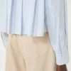 Camisa de popelín de algodón, azul claro Camisa de popelín de algodón, azul claro
