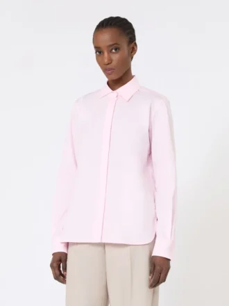 Camisa de popelín de algodón, rosa