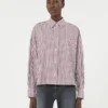 Camisa oversize de algodón, color burdeos Camisa oversize de algodón, color burdeos