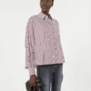 Camisa oversize de algodón, color burdeos Camisa oversize de algodón, color burdeos