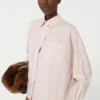 Camisa oversize de algodón, rosa Camisa oversize de algodón, rosa