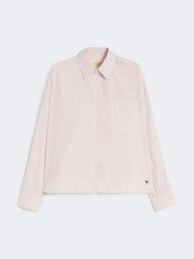 Camisa oversize de algodón, rosa Camisa oversize de algodón, rosa