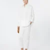 Camisa oversize de popelín de algodón, blanca Camisa oversize de popelín de algodón, blanca