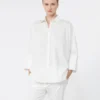 Camisa oversize de popelín de algodón, blanca Camisa oversize de popelín de algodón, blanca
