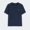 Camiseta básica de algodón, azul marino Camiseta básica de algodón, azul marino
