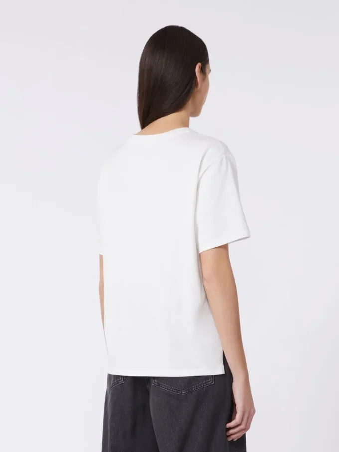 Camiseta básica de algodón, blanco óptico Camiseta básica de algodón, blanco óptico