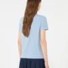 Camiseta básica de jersey de algodón, azul claro
