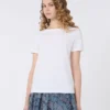 Camiseta básica de jersey de algodón, blanca Camiseta básica de jersey de algodón, blanca
