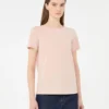 Camiseta básica de jersey de algodón, rosa Camiseta básica de jersey de algodón, rosa