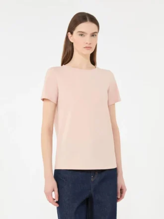 Camiseta básica de jersey de algodón, rosa
