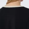 Camiseta básica de jersey, negra