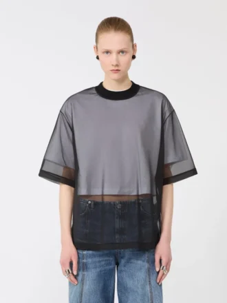 Camiseta con capa de algodón, blanco óptico